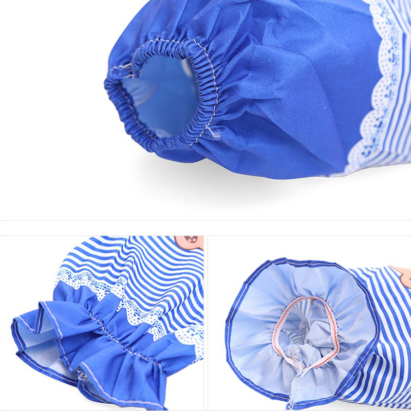 Korean fashion female cute kitchen apron cooking work clothes gowns waist waterproof anti-fouling apron two-piece