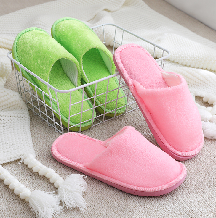 Autumn and winter cotton slippers non-slip women couples fashion home bedroom floor month shoes warm non-slip sh
