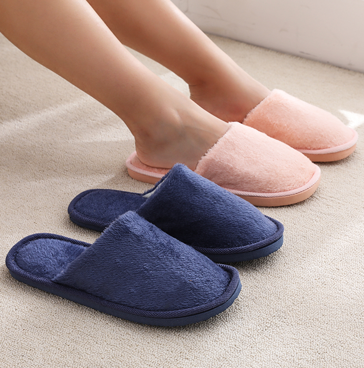 Autumn and winter cotton slippers non-slip women couples fashion home bedroom floor month shoes warm non-slip sh