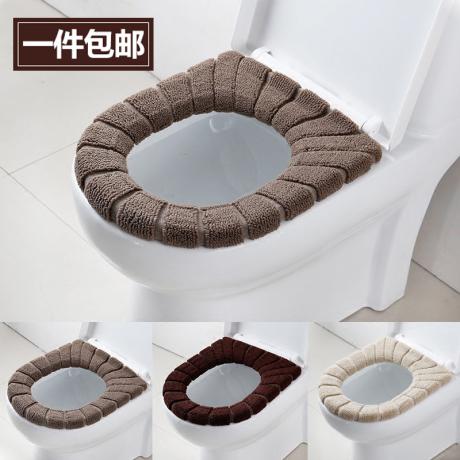 Household Japanese style thickening toilet seat O-type universal toilet seat autumn and winter toilet seat cushion toile