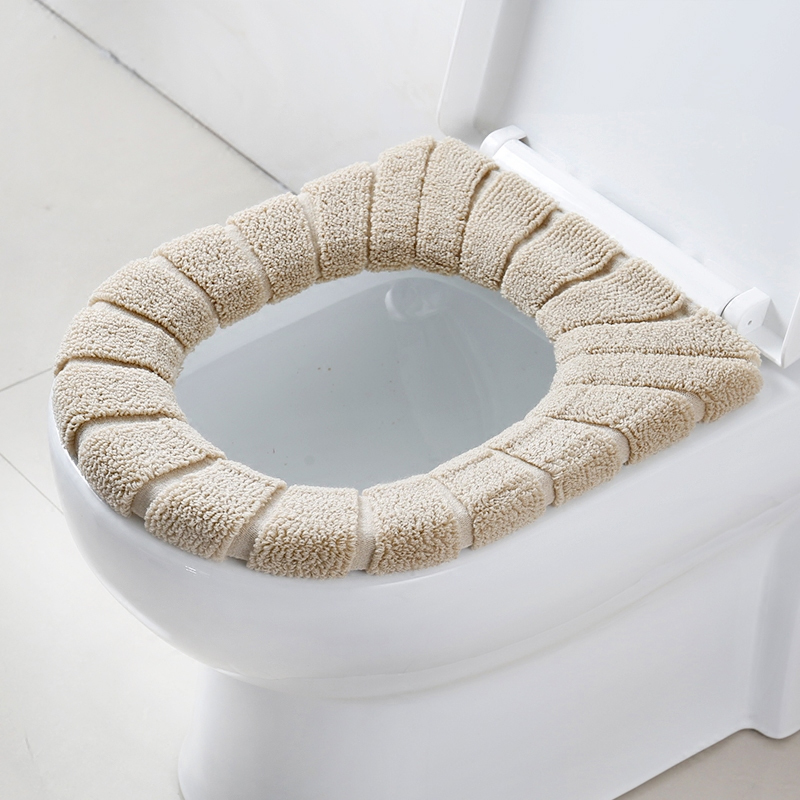 Household Japanese style thickening toilet seat O-type universal toilet seat autumn and winter toilet seat cushion toile