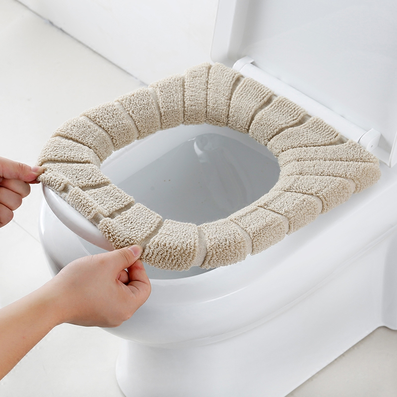 Household Japanese style thickening toilet seat O-type universal toilet seat autumn and winter toilet seat cushion toile