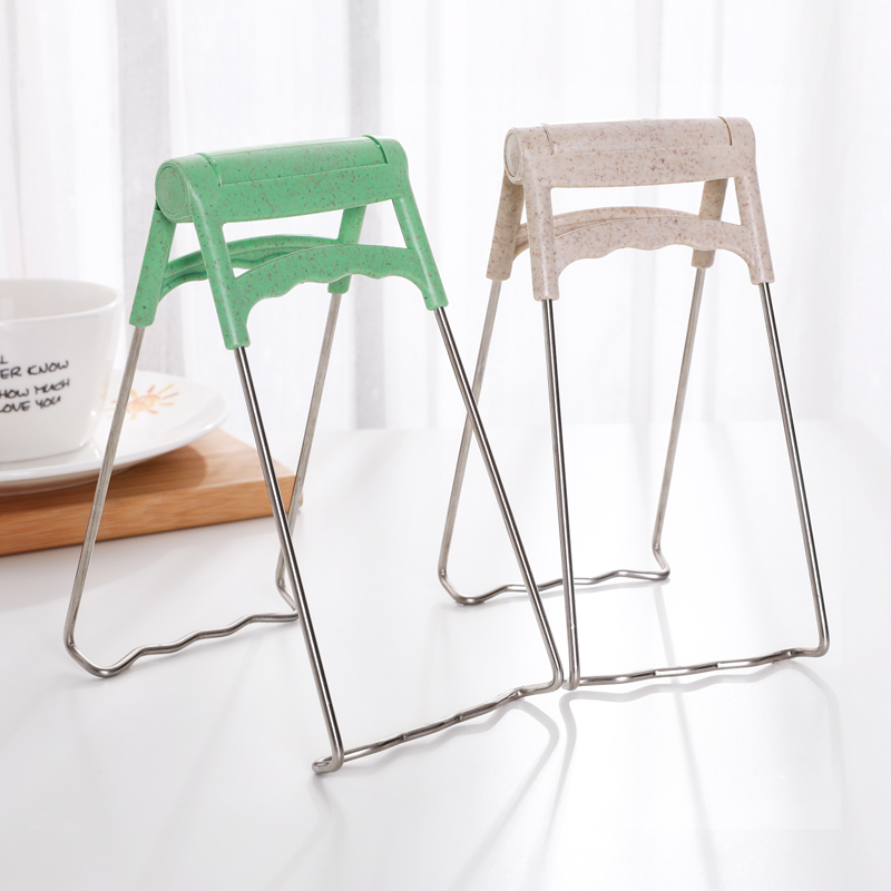 Stainless steel anti-hot clip bowl clip grabber take bowl steamer clip slip steamed vegetable soup end dish hand grip tr