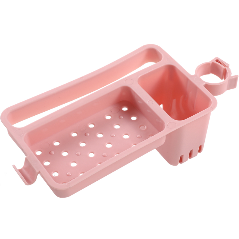 Kitchen gadgets kitchen faucet rack creative free punching sink sponge rag drain blue finishing rack