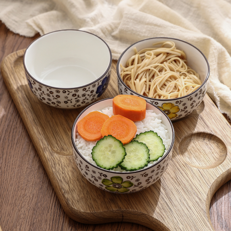 Bowl home eating ceramic soup bowl Japanese style bowl bowl bowl soup bowl couple student instant noodle bowl rice bowl 