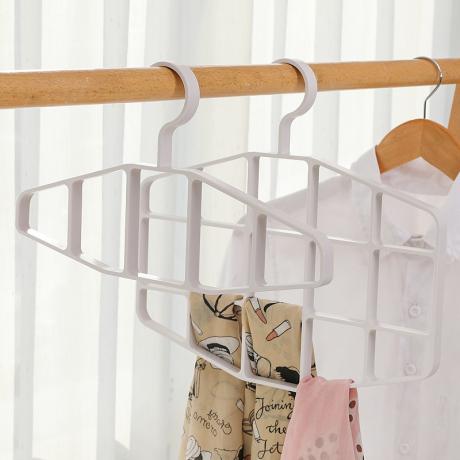 Multifunctional hanging scarf storage shelf home creative multi-layer tie silk scarf rack waist belt stockings hanger ra