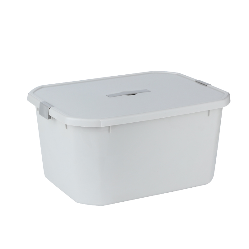 Portable covered storage box plastic large storage box household toy debris box clothing storage box storage box