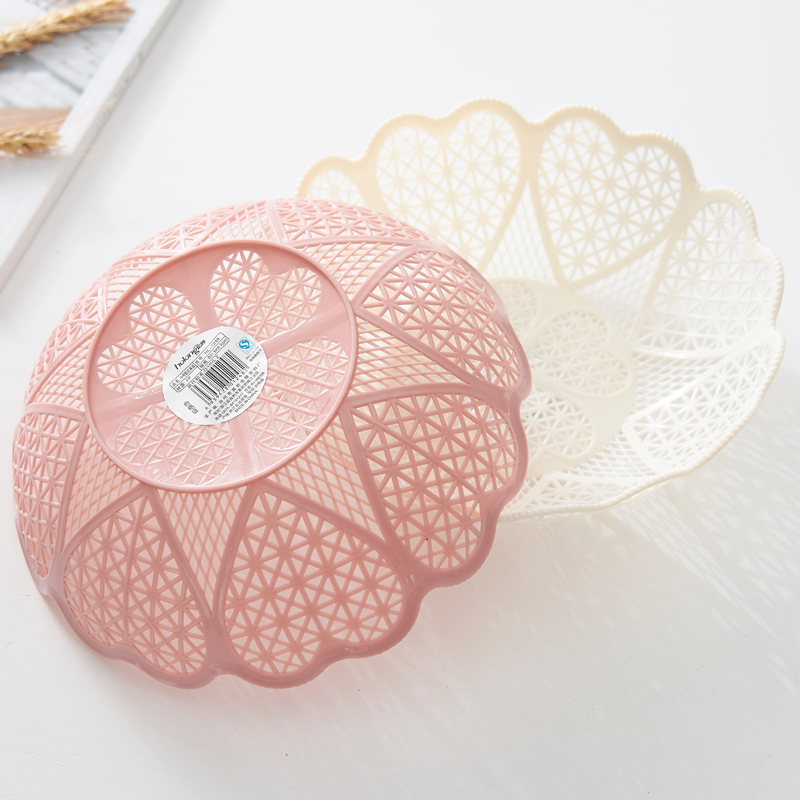 Plastic fruit plate home kitchen hollow kitchen sink living room fruit bowl fruit bowl coffee table candy dish dried fru