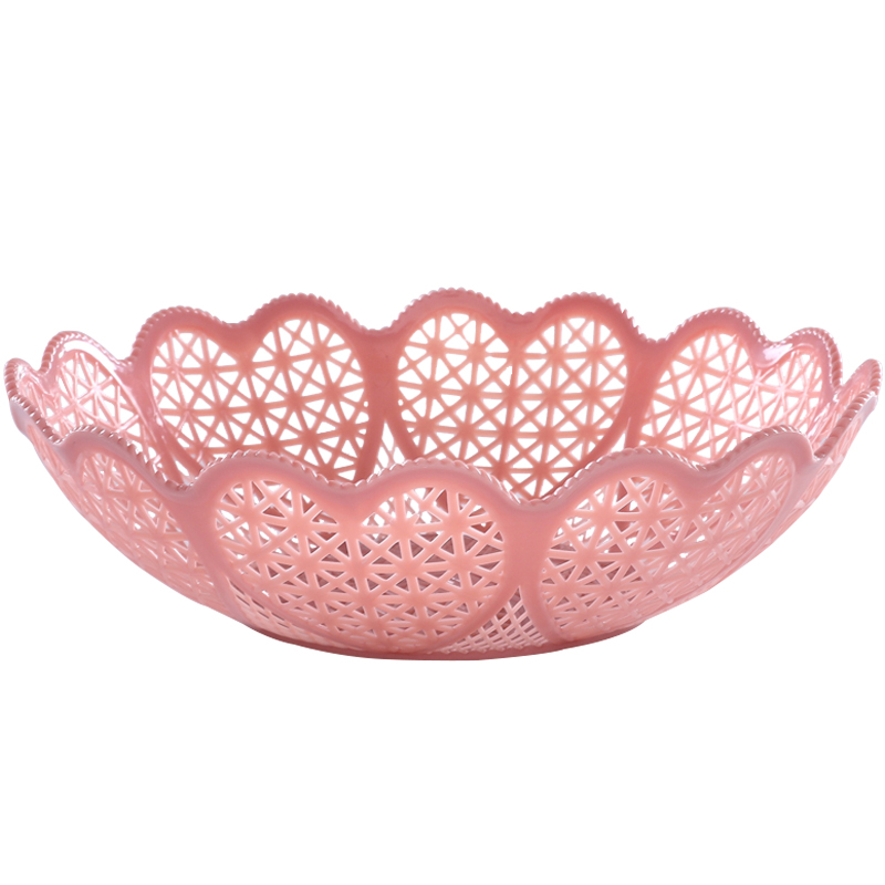 Plastic fruit plate home kitchen hollow kitchen sink living room fruit bowl fruit bowl coffee table candy dish dried fru