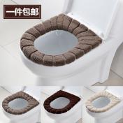 Household Japanese style thickening toilet seat O-type universal toilet seat autumn and winter to...
