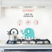 Household self-adhesive oil-proof stickers kitchen high temperature aluminum foil paper tile wall...