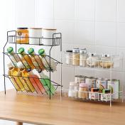Kitchen racks seasoning spice rack supplies household multi-layer oil salt sauce vinegar storage ...
