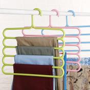 Multifunctional non-slip multi-layer pants rack household wardrobe hanging pants hanger scarf sto...